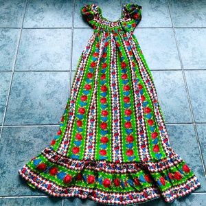 Vintage Anne Fogarty A.F. Boutique Boho Maxi Dress